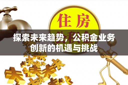 澎湖探索未来趋势，公积金业务创新的机遇与挑战