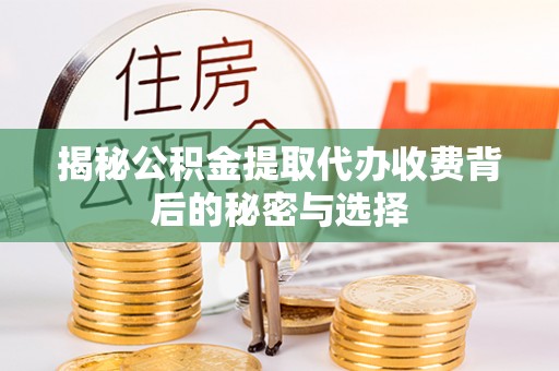 澎湖揭秘公积金提取代办收费背后的秘密与选择