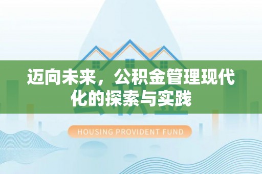 澎湖迈向未来，公积金管理现代化的探索与实践