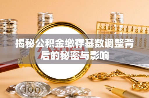澎湖揭秘公积金缴存基数调整背后的秘密与影响
