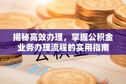 澎湖揭秘高效办理，掌握公积金业务办理流程的实用指南