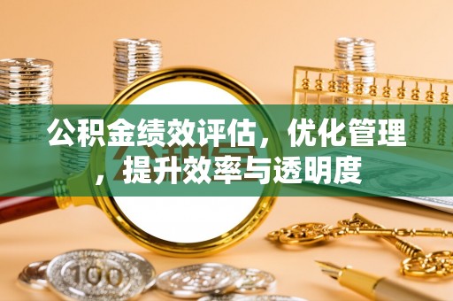 澎湖公积金绩效评估，优化管理，提升效率与透明度