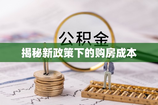 澎湖揭秘新政策下的购房成本