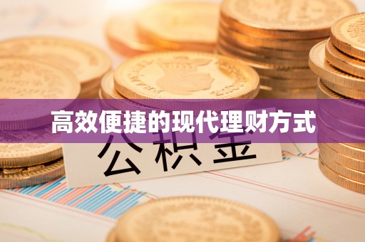 澎湖高效便捷的现代理财方式