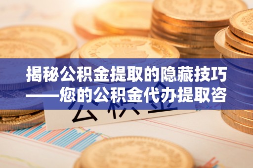 澎湖揭秘公积金提取的隐藏技巧——您的公积金代办提取咨询指南