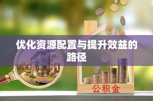澎湖优化资源配置与提升效益的路径