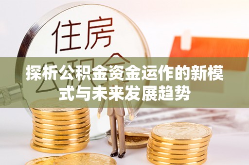 澎湖探析公积金资金运作的新模式与未来发展趋势
