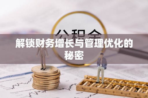 澎湖解锁财务增长与管理优化的秘密